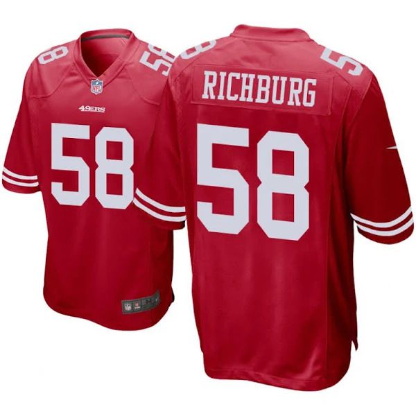 Men San Francisco 49ers #58 Weston Richburg Nike Scarlet Game Player NFL Jersey->san francisco 49ers->NFL Jersey